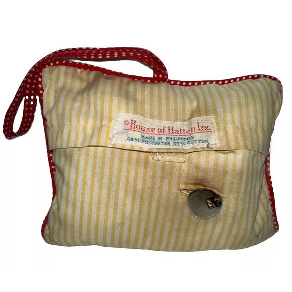 VTG House Of Hatten Music Box Yellow White Red Baby Hanging Pillow Clown - Picture 4 of 4